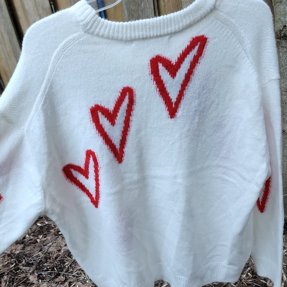 *NWT* Long sleeve Chelsea & Theodore XL White Crewneck Long Sleeve Sweater